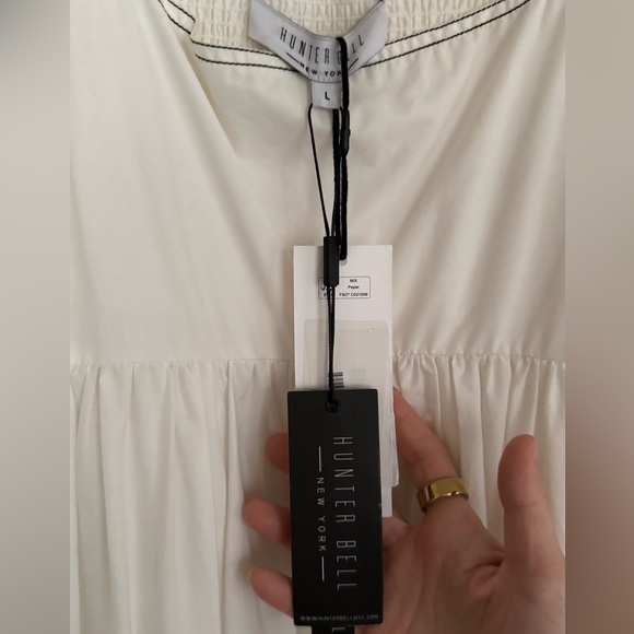 NWT Hunter Bell Black and White Midi Dress size Large - Picture 2 of 4